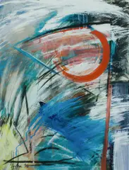 Peter Griffen, Flag, 1986, Mixed Media on Paper