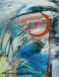 Peter Griffen, Flag, 1986, Mixed Media on Paper