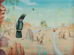 Heinz Steinmann, Secret Place, Cape York Wilderness, 1984, Mixed Media on Paper on Board