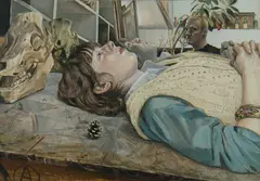 Andrew Ratcliffe, Artist & Model, 1982, Oil on Canvas