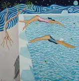 Jon Campbell, The Bronte Sisters,' July, 1994, Acrylic on Canvas on Board