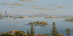 Brian Baigent, Early Morning (Sydney Harbour), 1984, Oil on Canvas on Board