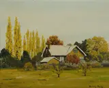 Dudley Parker, Batlow Homestead, Oil on Canvas