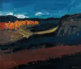 Daniel Pata, Towards Sunset, Mt Banks, Blue Mountains, 1990, Oil on Panel