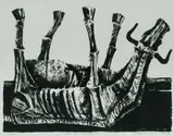 David George Rose, Cow in Drought, 1963, Lithograph 2/26