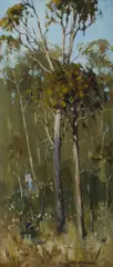 Springwood Bush by Les Graham, Oil on Canvas on Board, sold Aug 2020