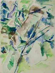 John Passmore, Landscape, c, 1949, Gouache