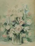 Paul Jones, Pink Flowers in Vase