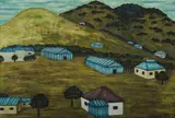 Max Watters, View from the Gundy Road, Oil on Board