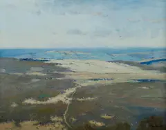John Maudson, Megalong Valley #2, 1989, Oil on Canvas on Board