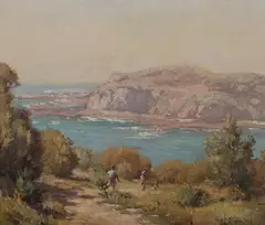 Robert Simpson, Ulladulla Headland, Oil on Board