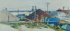 Tom Carment, Botany Bay, 1980, Gouache