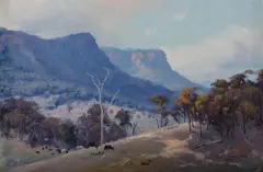 The Valley Floor, Capertee Valley by Warwick Fuller, 2000, Oil on Canvas on Board, sold Aug 2020