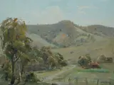 Dora Toovey, Farm Track, Oil on Canvas on Board
