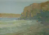 Glen Preece, Headland in Afternoon Light, 1989, Oil on Canvas on Board