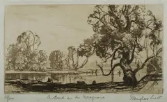 Douglas Pratt, A Bend in the Macquarie, Aquatint 67/100