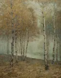 James Thomas Watts, A Misty Autumn Morning (near North Wales), W/Clr & Gouache