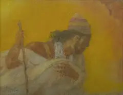Abel Pann, Etude, 1952, Pastel