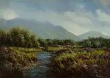 Gerald Marjoram, Irish West Coast Stream, Oil on Canvas on Board