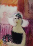 Jean Volang, Parfum de Femme, Oil on Canvas Board