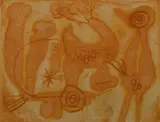 Joan Miró, Colour proof from the 1951 plate: 'Vœux d'Aimé Maeght pour 1951