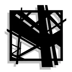 Echafaudages [Scaffolding] I (Noir) by Julio Pacheco Rivas, 2018, sold Aug 2020