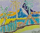 Pont de la Rivière Noire by Malcolm de Chazal, Gouache, sold Aug 2020