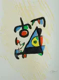 Joan Miró, Graveur III, 1984, Stamp signature recto; authenticated & signed in pencil by Emilio F. Miro verso