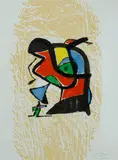 Joan Miró, Graveur IV, 1984, Stamp signature recto; authenticated & signed in pencil by Emilio F. Miro verso