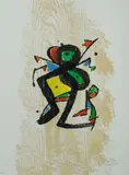 Joan Miró, Graveur II, 1984, Stamp signature recto; authenticated & signed in pencil by Emilio F. Miro verso