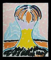 Palm Tree by Malcolm de Chazal, Gouache, sold Aug 2020