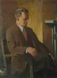 Roland Wakelin, Portrait of the Artist Douglas Dundas,' c