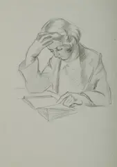 Judith Reading,' c by Roland Wakelin, 1936, Pencil, sold Jul 2020