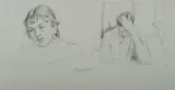 Roland Wakelin, Judith & Roland Junior,' c, 1932, Pencil