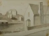 Roland Wakelin, Buildings at Neutral Bay,' c, 1948, W/Clr & Charcoal