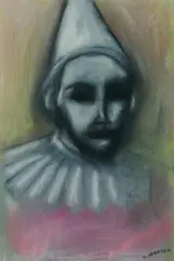 Harlequin by Robert Dickerson, 2012, Pastel on Paper, sold Jul 2020