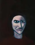 Robert Dickerson, Portrait of Camilla, 1992, Oil on Canvas on Board