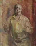 Arthur Murch, George Wallace (Portrait Study)' c, 1950, Oil on Card on Board