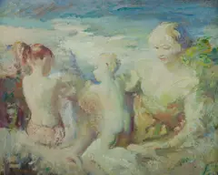 Arthur Murch, Beach Group,' c, 1957-60, Oil on Board