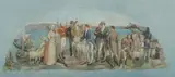 Arthur Murch, Study for Project Mural of the Macarthur Family, 1929/30, Oil on Canvas