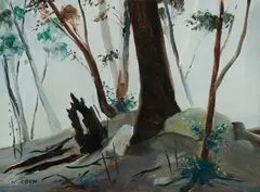 Margaret Coen, Blacked Bush,' c, 1970s, Oil on Canvas