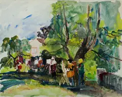 Margaret Coen, The Art Class (en plein air), c.1970