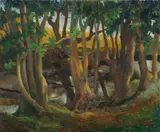 George Duncan, Trees Flanking a Creek