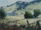Allan Waite, Rural Scene Near Wyangala, Oil on Canvas on Board