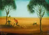 Pro Hart, Shearing the Straggler