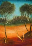Pro Hart, Trees & Red Earth