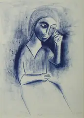 Aleta by Robert Dickerson, Lithograph 9/30, sold May 2020