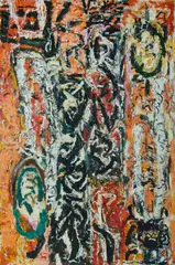John H Taylor, Orange Landscape, Oil on Canvas