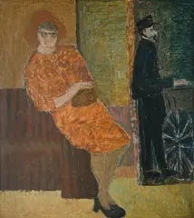 Aileen Rogers, Self-Portrait, 1978. Inscribed verso, Oil on Canvas