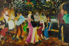 The Social Dance by Gil Jamieson, Oil on Canvas, sold May 2020